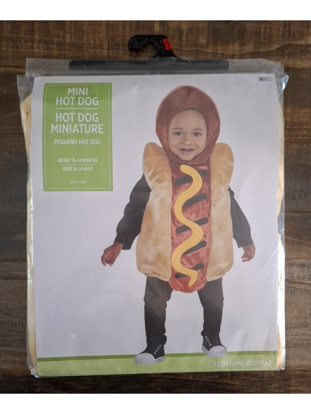 NEW Cute Mini Hot Dog Infant Halloween Costume Size 18 - 24 Months